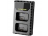 NITECORE USN1 Dual-Slot USB Travel Charger for Sony NP-FW50 Lithium-Ion